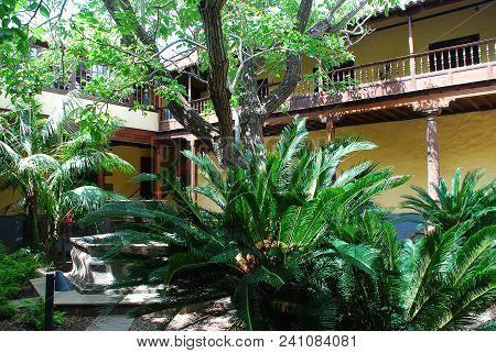 Inner Courtyard, San Cristobal De La Laguna, Tenerife, Canary Islands, Spain. San Cristobal De La La