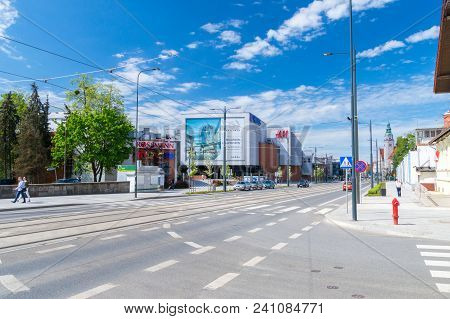 Olsztyn, Poland - May 1, 2018: Gallery Warminska In City Center Of Olsztyn. Largest Mall Complex In 