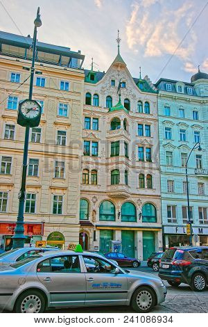 Vienna, Austria - August 31, 2013: Neuer Markt Street At Vienna, Austria