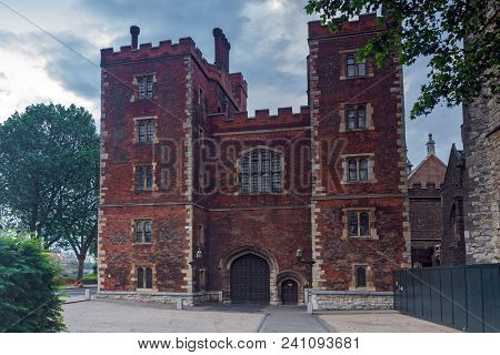 London, England - June 16 2016: Sunset View Of Lambeth Palace, London, England, Great Britain