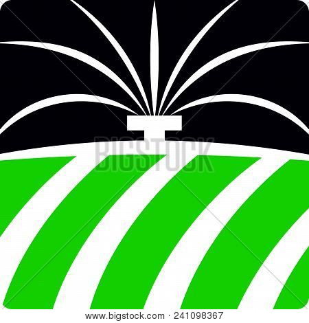Farm Irrigation Systems Logo Design Template Isolated Vector