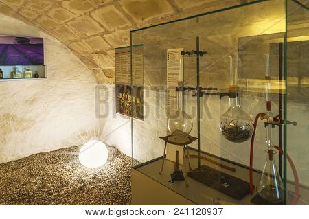 Hofstetten Bei Brienz, Switzerland - April 2017: Drugstore In Ballenberg Open Air Museum