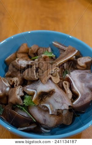 Grilled Chitterlings Or Roast Chitterlings (thai Food)