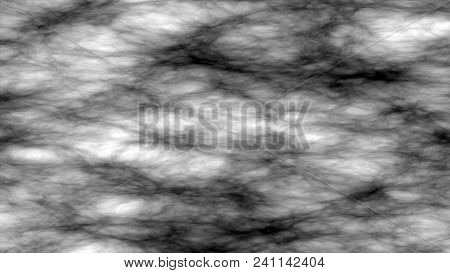 Abstract Fractal Noise Effect On Black Background, Solar System, Astrophysics On A Black Background,
