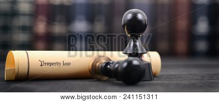 Property Law , Notary Seal , Legality Concept, Ownership Of Property Concept, Property Law Act.