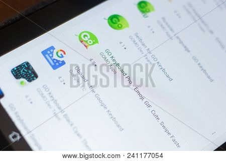 Ryazan, Russia - May 16, 2018: Go Keyboard Pro App Icon Or Logo In The List Of Mobile Apps