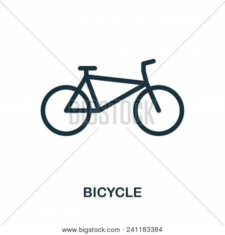 Bicycle Icon In Vector. Flat Style Icon Design. Vector Illustration Of Bicycle Icon. Pictogram Isola