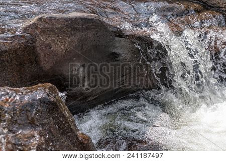 Waterfalls With Rocks In The Canyon Of Leba. Angola. Lubango.