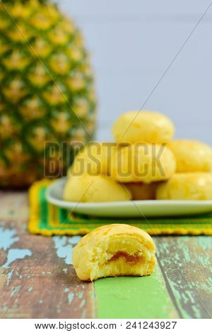 Nastar, Indonesian Pineapple Tart Cookies. Popular To Celebrate Eid Al Fitr