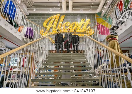 MILAN, ITALY - CIRCA NOVEMBER, 2017: inside Alcott store in Milan.