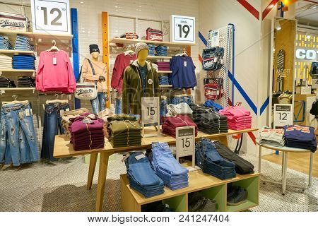 MILAN, ITALY - CIRCA NOVEMBER, 2017: inside Alcott store in Milan.