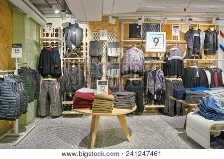 MILAN, ITALY - CIRCA NOVEMBER, 2017: inside Alcott store in Milan.