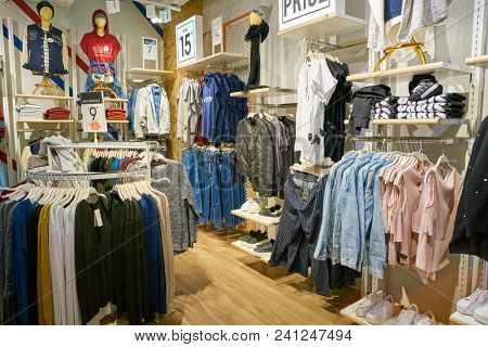 MILAN, ITALY - CIRCA NOVEMBER, 2017: inside Alcott store in Milan.