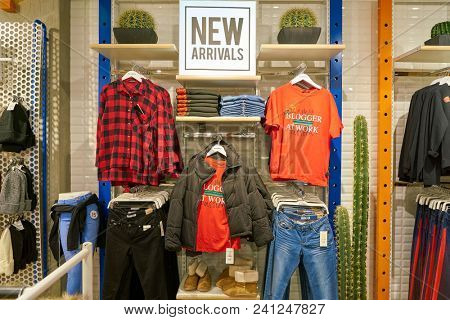 MILAN, ITALY - CIRCA NOVEMBER, 2017: inside Alcott store in Milan.