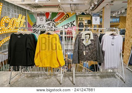MILAN, ITALY - CIRCA NOVEMBER, 2017: inside Alcott store in Milan.