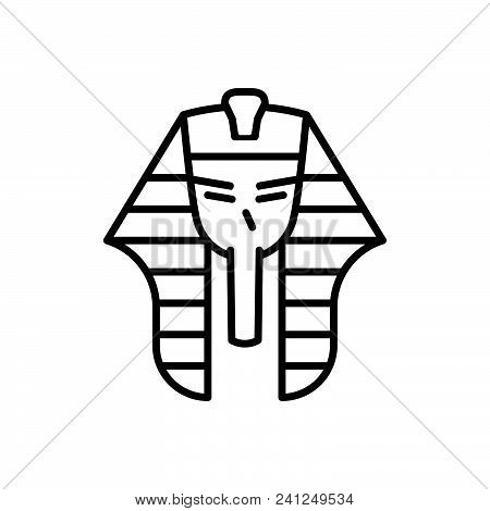 Pharaoh Vector Icon On White Background. Pharaoh Modern Icon For Graphic And Web Design. Pharaoh Ico