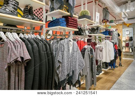 MILAN, ITALY - CIRCA NOVEMBER, 2017: inside Alcott store in Milan.