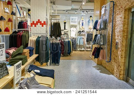 MILAN, ITALY - CIRCA NOVEMBER, 2017: inside Alcott store in Milan.