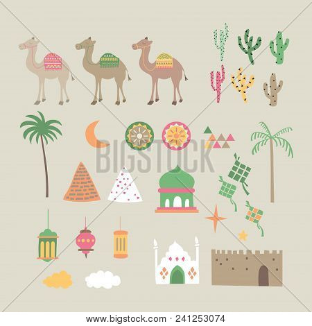 Middle East, Eid Mubarak, Ramadhan Graphic Set. A Playful, Modern, And Flexible Print For Brand Who 