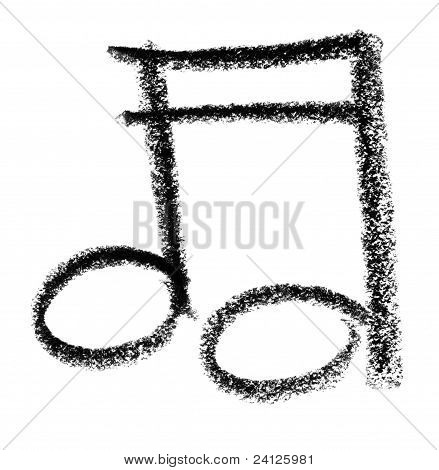 Musiknote Skizze