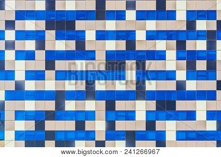 Bonifacio Global City, Taguig City, April 2, 2015: Geometric Patterns Of A Building In Bonifacio Glo