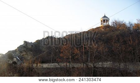 Aeolus Harp And Lermontov Grotto On Mashuk Mountain. Pyatigorsk Landmarks And Monuments
