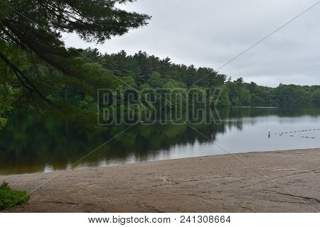 Captivating Photo In The Blue Hills At Kettle Hole Pond