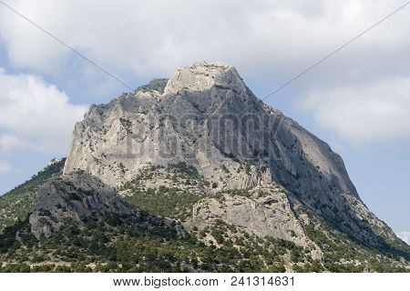 Crimean Mountains. The Cliffs Of Mount Karaul-oba