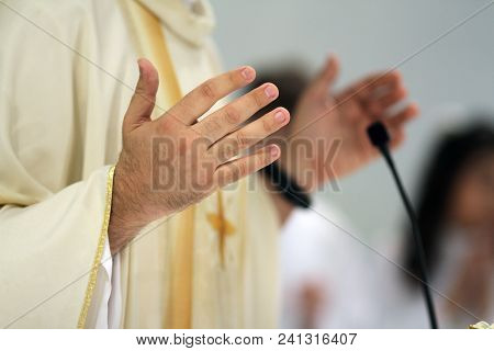 Many Of A Priest During Mass, Details
