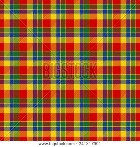 Tartan Checkered Fabric Flannel Clothing Home Textile Pattern Seamless Design