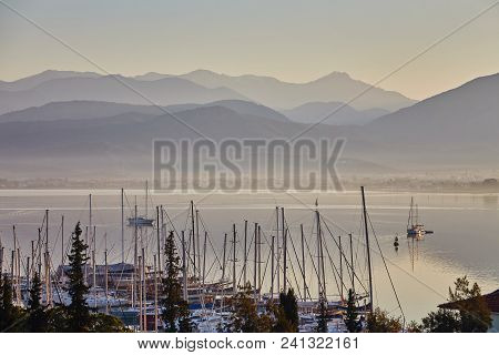 Beautiful Bay And Port Of Fethiye During Sunset, Turkey