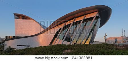Ashdod - Israel, May 14, 2018: Modern Theater And Concert Hall In Ashdod