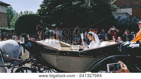 Prince Harry, Duke Of Sussex And Meghan, Duchess Of Sussex Leave Windsor Castle