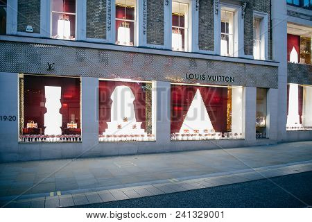 London, United Kingdom - May 18, 2018: Louis Vuitton Celebrates The Royal Wedding Of Prince Harry An