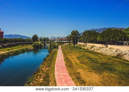 Park. A Sunny Day In The Park ¨fluvial¨ In Fuengirola. Malaga Province, Andalusia, Spain. Picture Ta