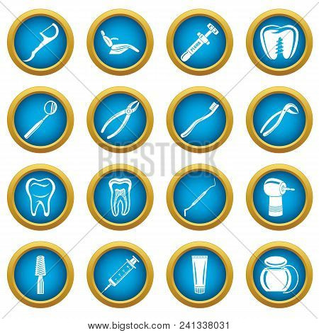 Dentist Stomatologist Icons Set. Simple Illustration Of 16 Dentist Stomatologist Vector Icons For We
