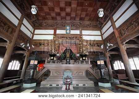 Fukui Japan - May 03, 2018: Eiheiji Temple Fukui Japan. Eiheiji Is One Of Two Main Temples Of The So