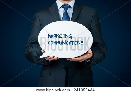Marketing Specialist With Marketing Communications Text On Speech Bubble.