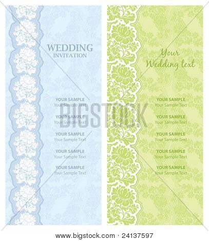 Wedding Invitation Template, Vector