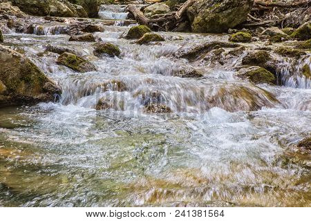 Crimea Beautiful Falls Dzhur-dzhur In The Summer
