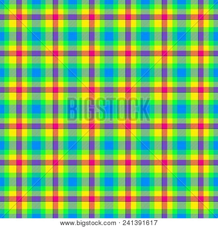 Checked Seamless Colorful Geometric Checked Design Pattern