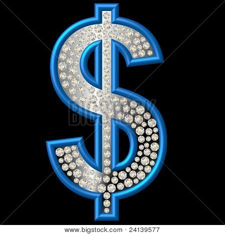 Diamond symboli dollari