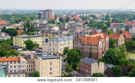 Gniezno, Poland - Panoramic View Of Gniezno, The First Capital Of Poland.