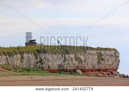Lighthouse On The Cliffs Above Old Hunstanton Beach, Norfolk
