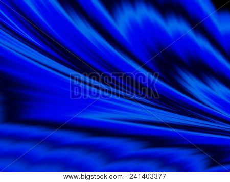 Beautiful Deep Blue Coloir Of Digitally Created Fractal Image Ideal For Desktop Wallpaper Background