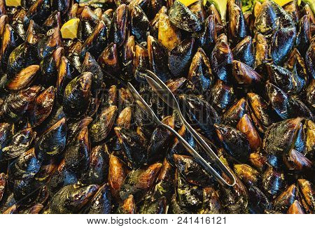 Stuffed Mussels. Midye Dolma Is A Kind Of Mediterranean Cuisine.