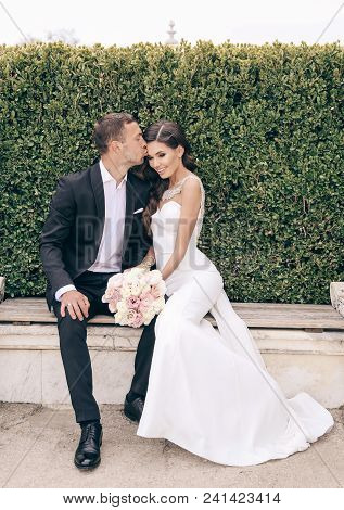 Love Story, Wedding Photo Of Beautiful Couple