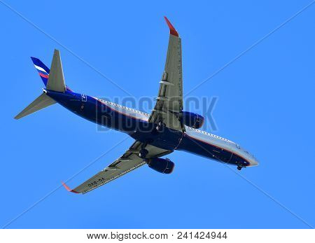 Sheremetyevo, Russia - May 09. 2018. Boeing 737 Of Airline Aeroflot