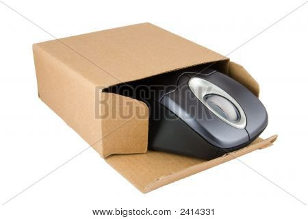 PC myš v krabici