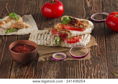Fast Food. Eastern Food. Shish Kebab, Lyulya-kebab, Shaverma, Pita Gyros, Shawarma. Street Food. Sha